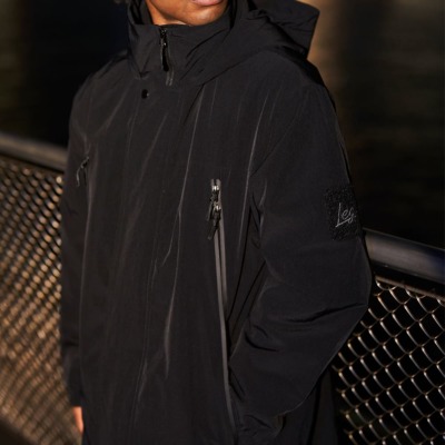LEGIT 中綿入りロング丈ジャケット【LE MONSTER JKT】BLACK 2402-3004