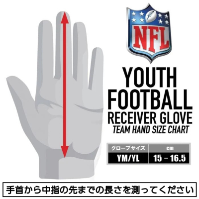 フランクリン NFL ユース用グローブ（子供用サイズ） レイダース