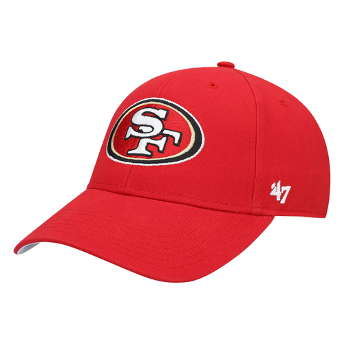 47 NFL キャップ MVP 49ers（レッド） ユースサイズ アメフト用品