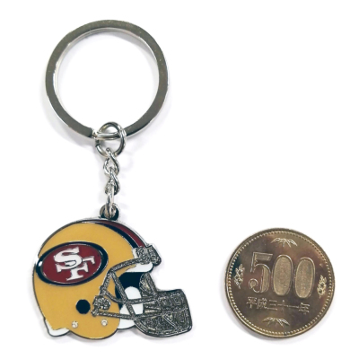 アミンコ NFL ヘルメットキーホルダー 49ers│アメフト用品専門店 QB