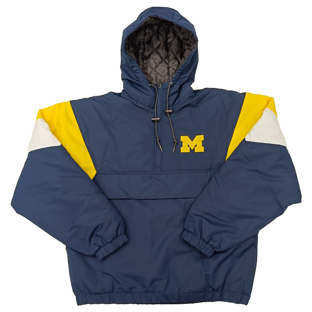 ミシガン大学 ロゴ入り ジャケット 3XL コロシアム NCAA ジャケット シカゴ パファーフーディジャケット
