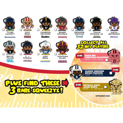 PARTY ANIMAL NFLフィギュア SqueezyMates NFL│アメフト用品