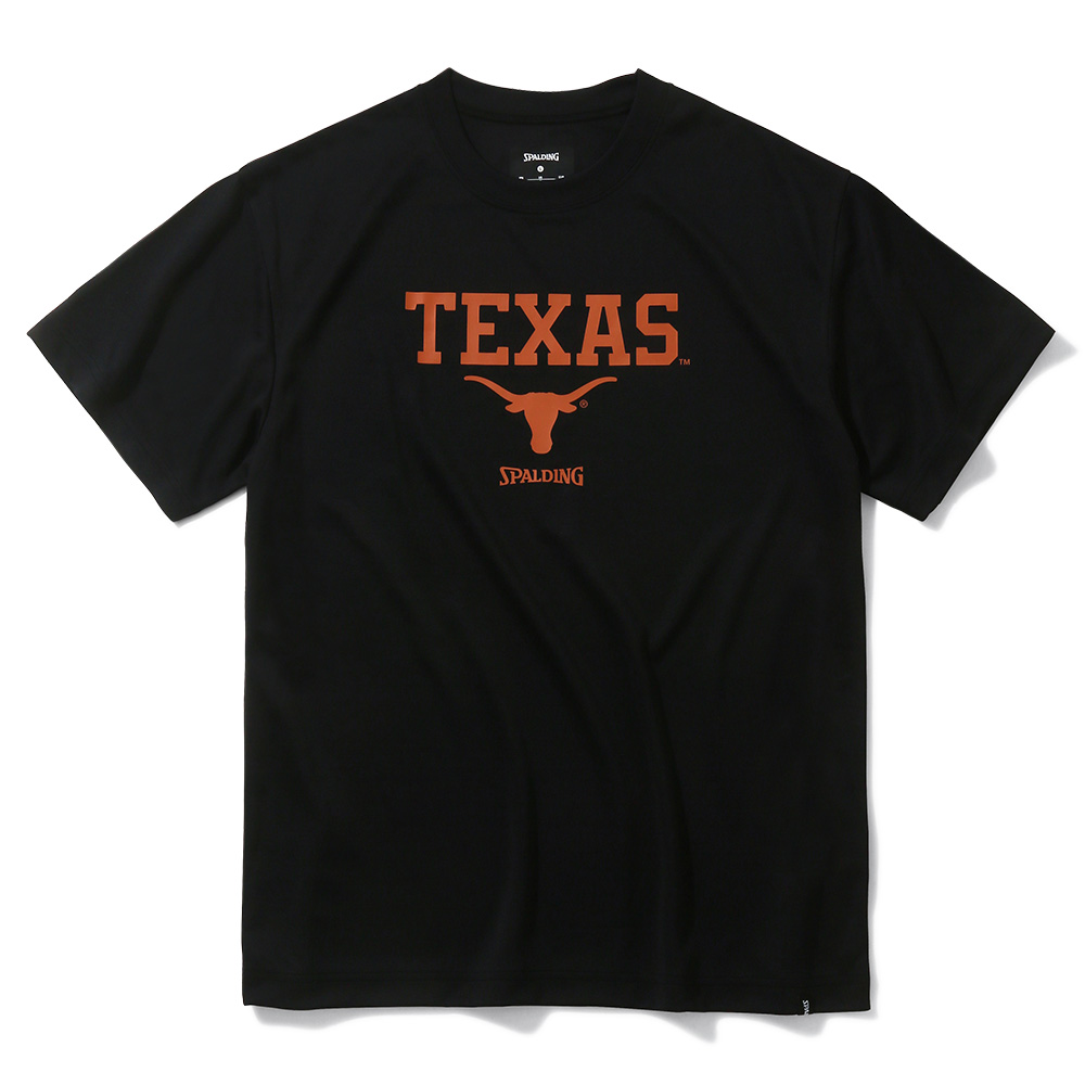 スポルディング NCAA Tシャツ テキサス ホーンロゴ【SMT24024TX】ブラック