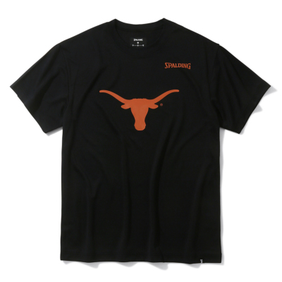 スポルディング Tシャツ テキサス ビッグホーンロゴ【SMT24029TX】ブラック