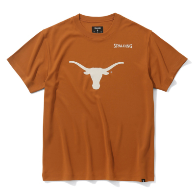 スポルディング Tシャツ テキサス ビッグホーンロゴ【SMT24029TX】バーントオレンジ