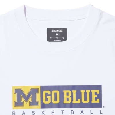 スポルディング NCAA ロングTシャツ ミシガン Mゴーブルー