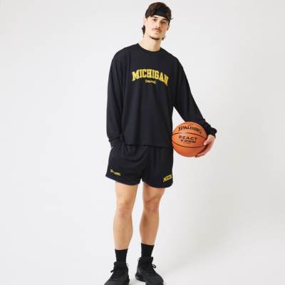 スポルディング NCAA ロングスリーブTシャツ ミシガン