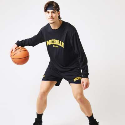 スポルディング NCAA ロングスリーブTシャツ ミシガン