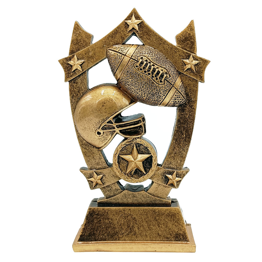 Dinn Bros トロフィー アンティークゴールド TR85FB│アメフト用品専門