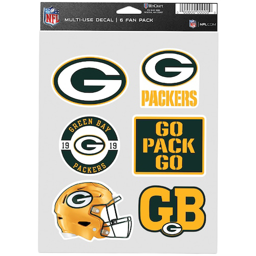 ウィンクラフト NFL マルチユースディキャル パッカーズ│アメフト用品