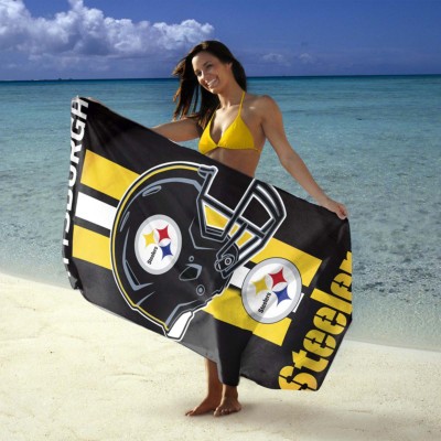 NFLバスタオル ウィンクラフト NFL ファイバービーチタオル スティーラーズ