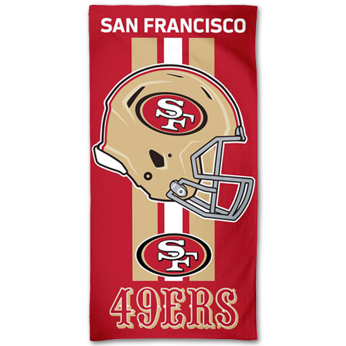 ウィンクラフト NFL ファイバービーチタオル 49ers│アメフト用品専門