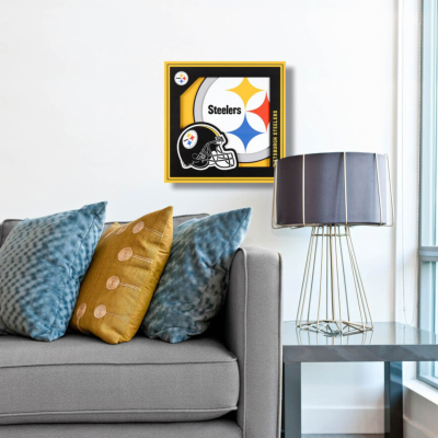 YouTheFan NFL 3D ロゴ WALL ART スティーラーズ│アメフト用品